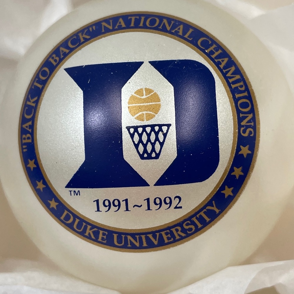 NCAA Duke Blue Devils Champion Ornament 1991-1992